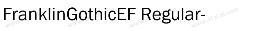 FranklinGothicEF Regular字体转换